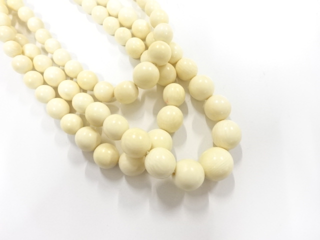 アンティーク　象牙　ネックレス　約48.37g